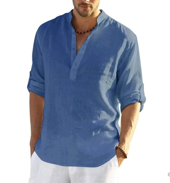 Camicia Uomo Estiva Henley | Avelin™