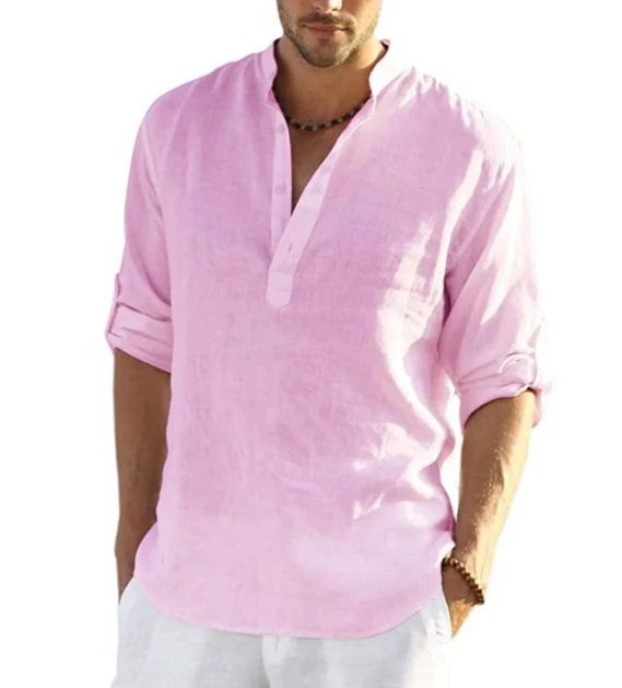 Camicia Uomo Estiva Henley | Avelin™