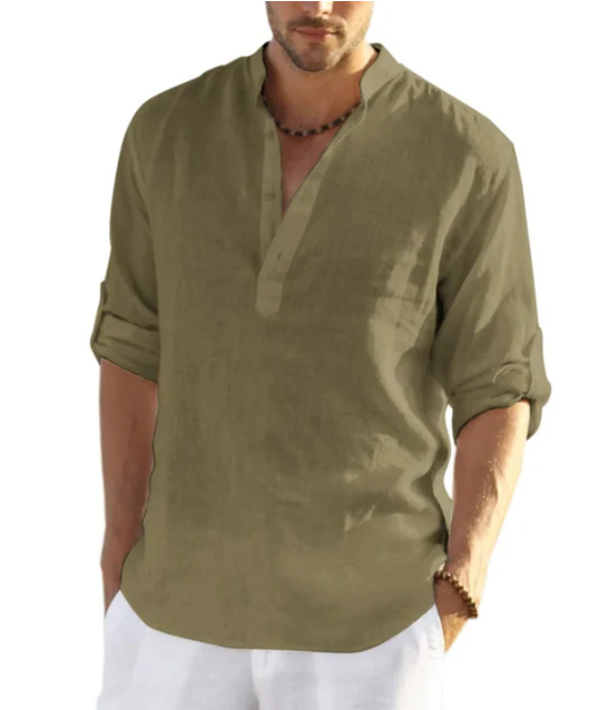 Camicia Uomo Estiva Henley | Avelin™
