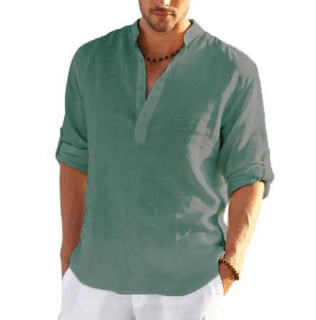 Camicia Uomo Estiva Henley | Avelin™