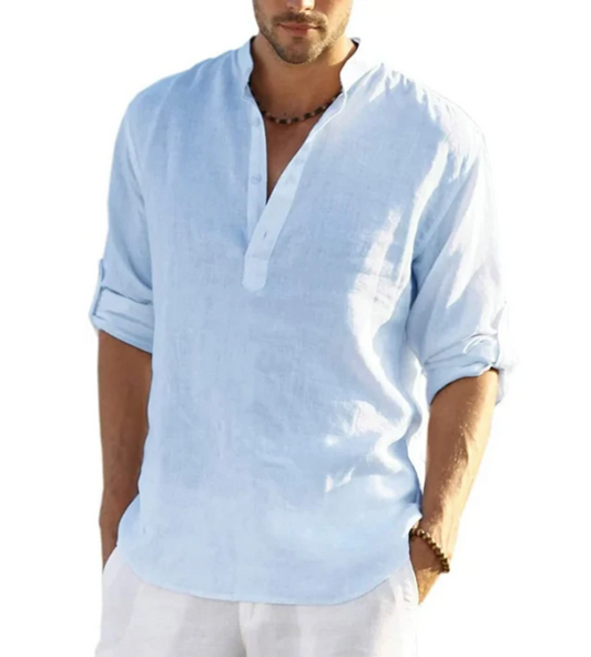 Camicia Uomo Estiva Henley | Avelin™